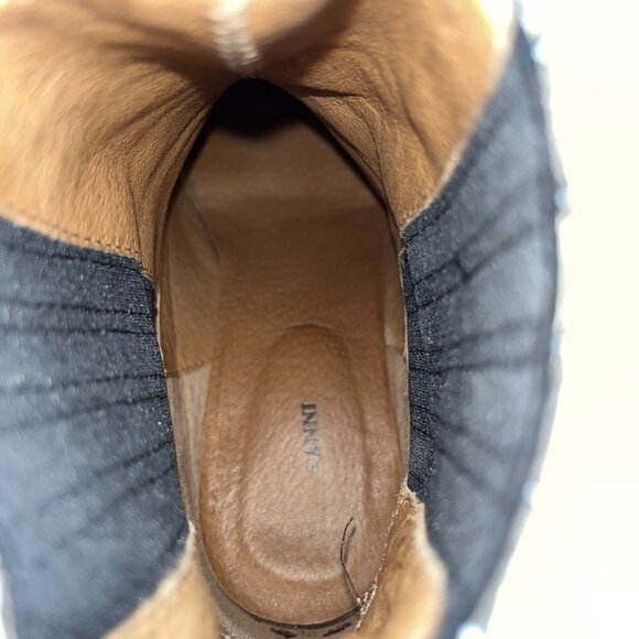 GANNI Caramel Lovina 70 Leather Cowgirl Style Ankle Boots in Snake Print US 5.5 - Picture 5 of 10